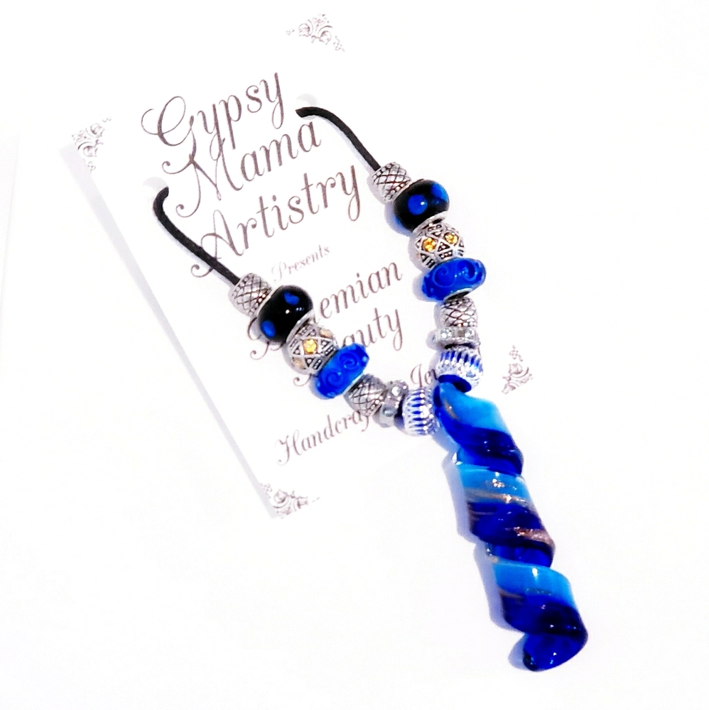 N. Murano Blown Glass Necklace
